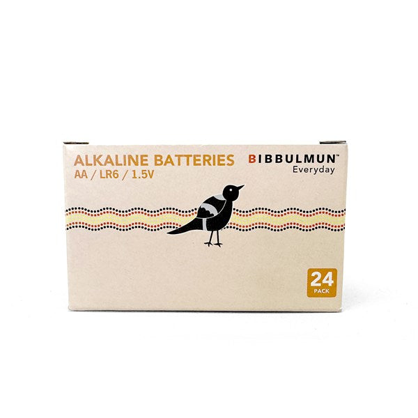 Bibbulmun Everyday Alkaline AA Batteries – Pack of 24