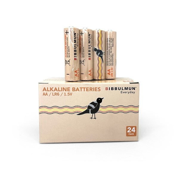 Bibbulmun Everyday Alkaline AA Batteries – Pack of 24