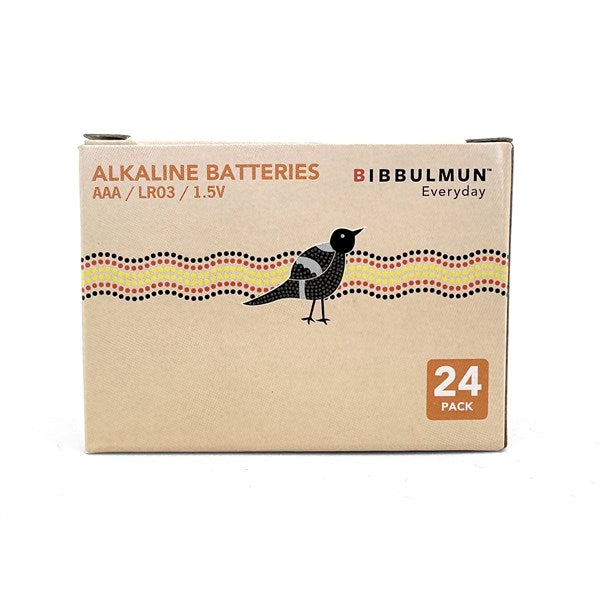 Bibbulmun Everyday AAA Alkaline Batteries – 24 Pack