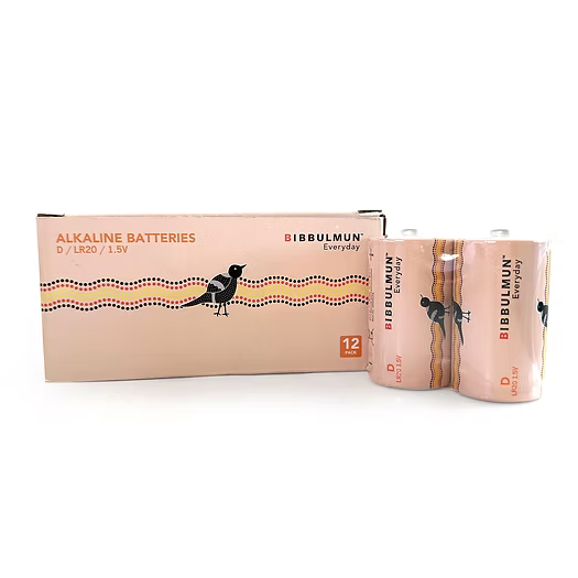Bibbulmun Everyday D Batteries (12 Pack)