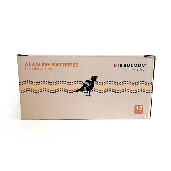 Bibbulmun Everyday D Batteries (12 Pack)