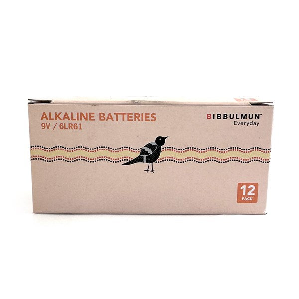 Bibbulmun Everyday 9V Batteries (12 Pack)