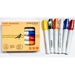 Bibbulmun Paint Markers Metal Barrel Bullet Tip 1-3mm Assorted Box of 12 ( 2 x Blue , 2 x Black , 2 x Orange , 2 x Red , 2 x White , 2 x Yellow )