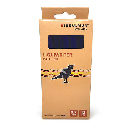 Bibbulmun Liquiwriter Ball Pen 0.7mm Blue – Box of 12