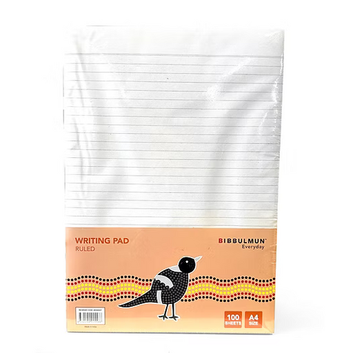 Bibbulmun Writing Pad A4 – 100 Ruled Sheets