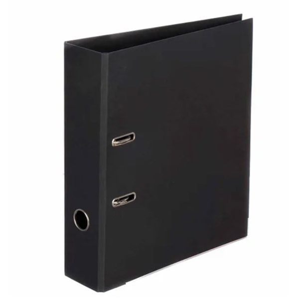 Bibbulmun PE Linen Lever Arch File A4 Black