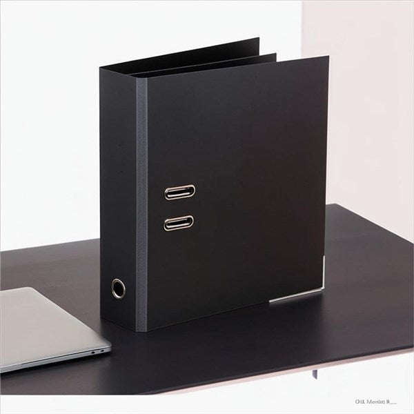 Bibbulmun PE Linen Lever Arch File A4 Black