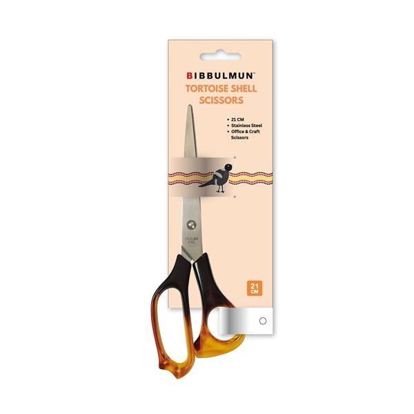 Bibbulmun 21cm Scissors – Stainless Steel with Tortoise Shell Handle