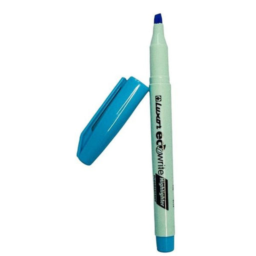 Luxor EcoWrite Blue Highlighters – Chisel Tip