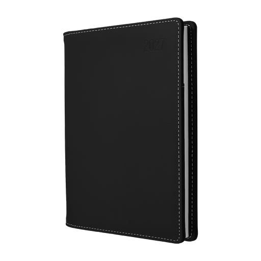 2027 Calendar Year Diary/Planner - 12 Month A4 Day to Page - PU Padded Cover - Collins Associate II