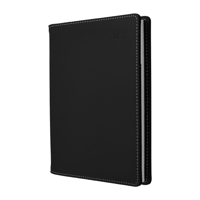 2027 Calendar Year Diary/Planner - 12 Month A4 Day to Page - PU Padded Cover - Collins Associate II