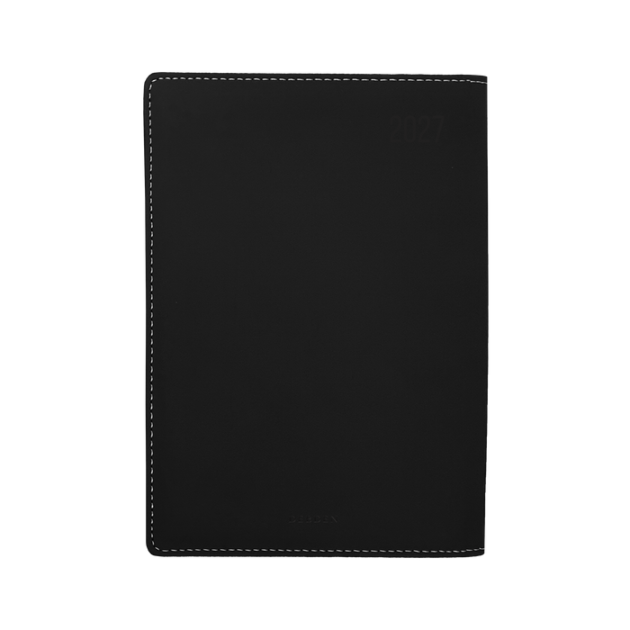 2027 Calendar Year Diary/Planner - 12 Month A4 Day to Page - PU Padded Cover - Collins Associate II