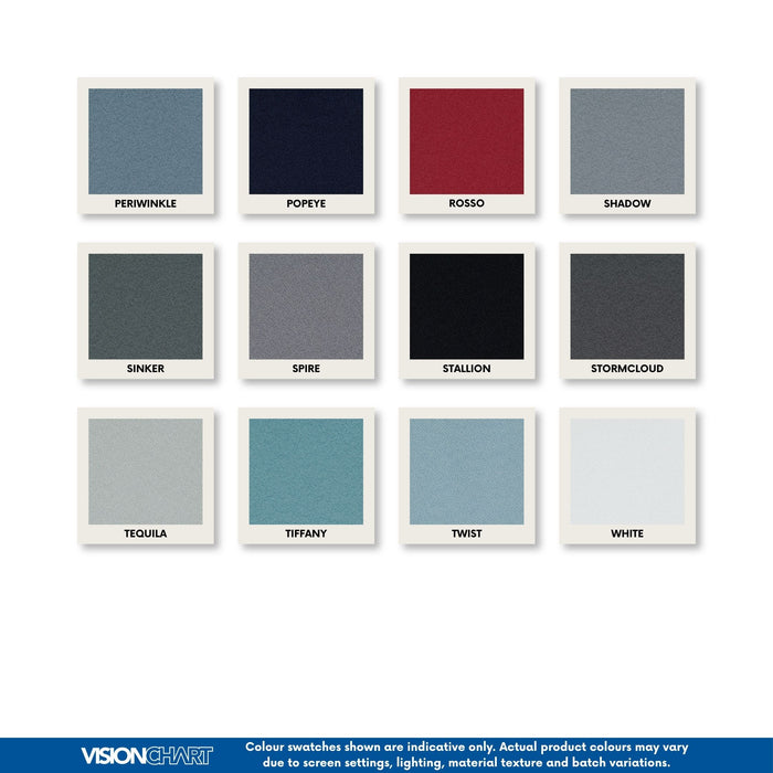 Visionchart LX6 EDGE Suzette Fabric Pinboard 2400 x 1200mm Slim Edge