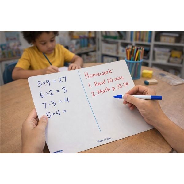 Premier Whiteboard Plain Double-Sided Flexible PVC Rewritable Board – 310 × 230 mm