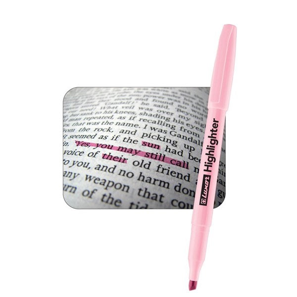 Luxor Pastel Highlighter Fluorescent – Pack of 16