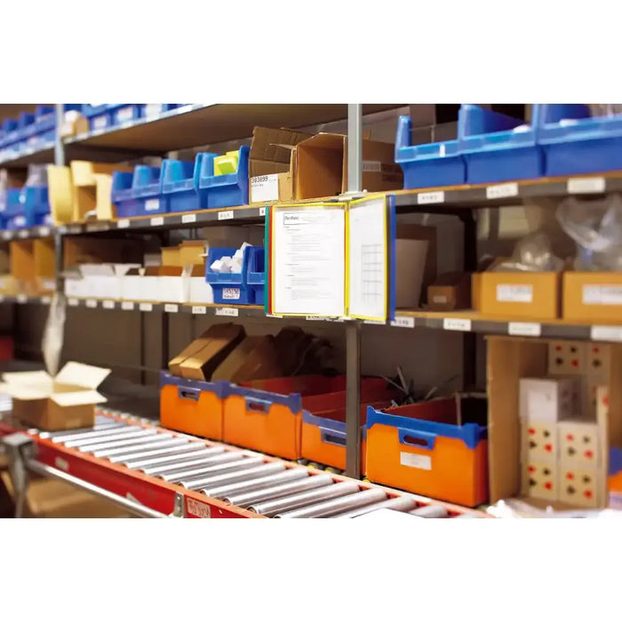 Tarifold Metal Wall Document Display System A4 10 Pockets Assorted