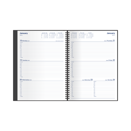 2027 Calendar Year Diary/Planner - 12 Month A4 Week to View - Hard Cover - Collins Associate Range