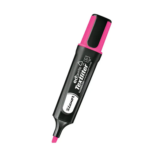 Luxor Highlighter, Pink - made using 73% post-consumer recycled materials