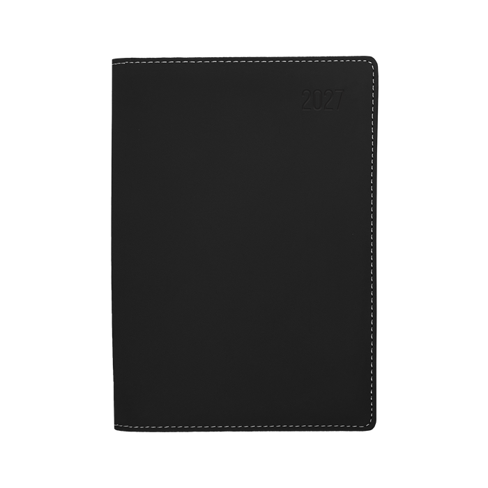 2027 Calendar Year Diary/Planner - 12 Month A4 Week to View - PU Padded Cover - Collins Associate