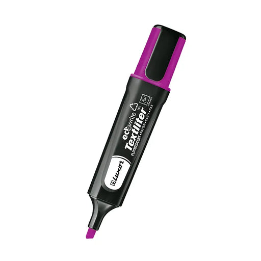 Luxor Highlighter, Violet -made using 73% post-consumer recycled materials