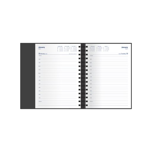 2027 Calendar Year Diary/Planner - 12 Month A5 Day to Page - Hard Cover - Collins Associate Range