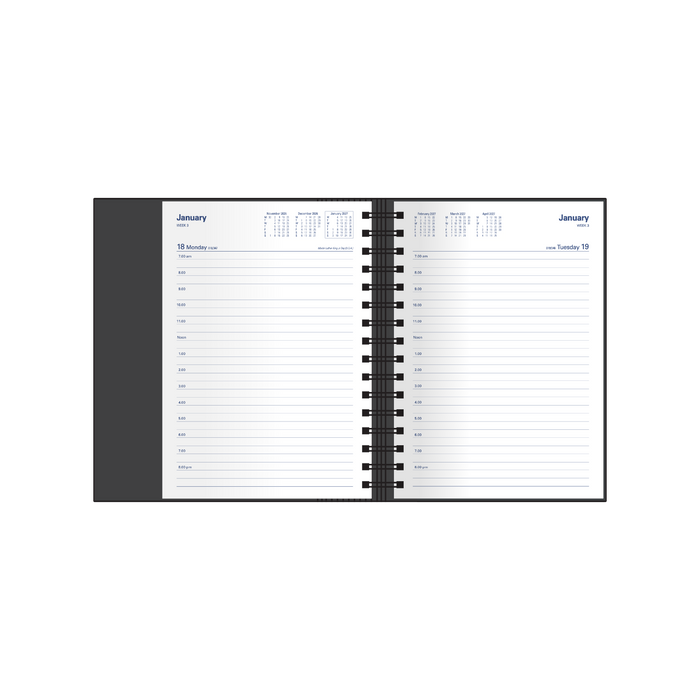 2027 Calendar Year Diary/Planner - 12 Month A5 Day to Page - Hard Cover - Collins Associate Range