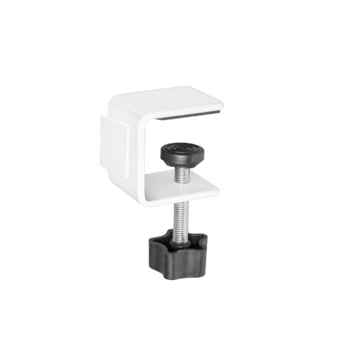 SANA Serenity Desk Screen Clamps Type 4 Dual Mount Matte White Pack of 2