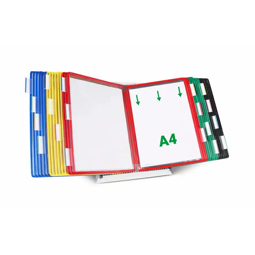 Tarifold Metal Desk Document Display System A4 30 Pockets Assorted