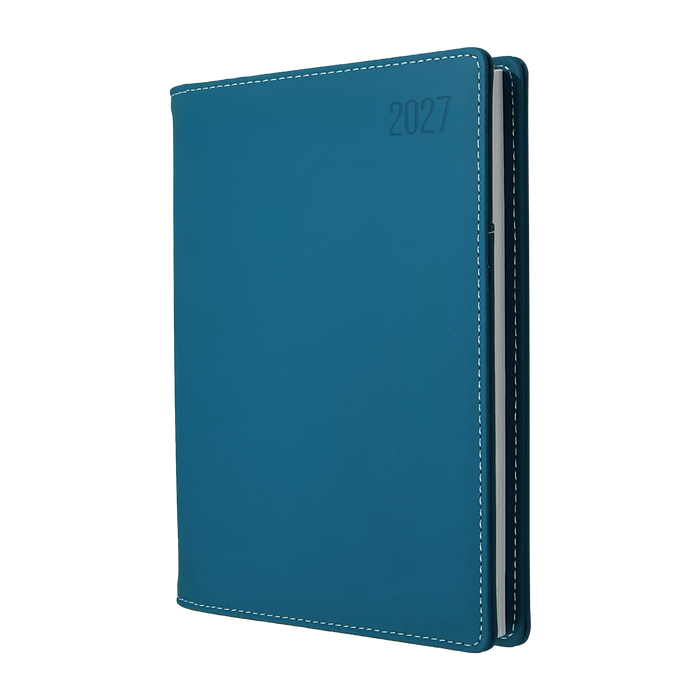 2027 Calendar Year Diary/Planner - 12 Month A5 Day to Page - PU Padded Cover - Collins Associate II