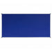 Visionchart Corporate Felt Pinboard 2400 x 1200mm Standard Frame Blue