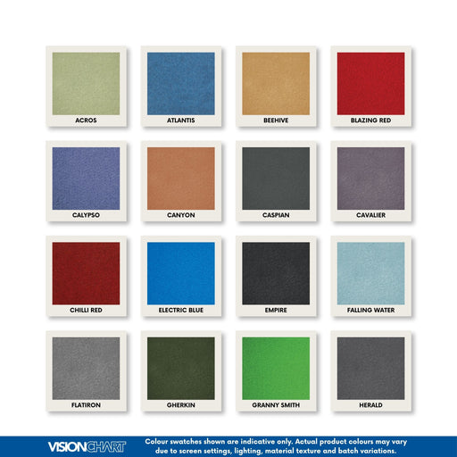 Visionchart LX6 EDGE Velour Pinboard 1800 x 900mm Slim Edge