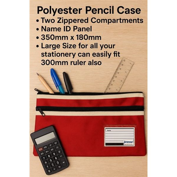 Polyester Pencil Case – Large 350mm x 180mm