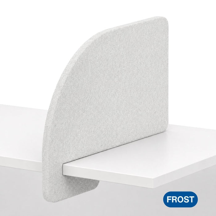SANA Serenity Desk Screen 24mm Slide-On Divider 680 x 420mm Arc Edge