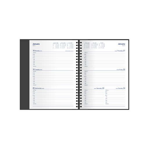 2027 Calendar Year Diary/Planner - 12 Month A5 Week to View - Hard Cover - Collins Associate Range