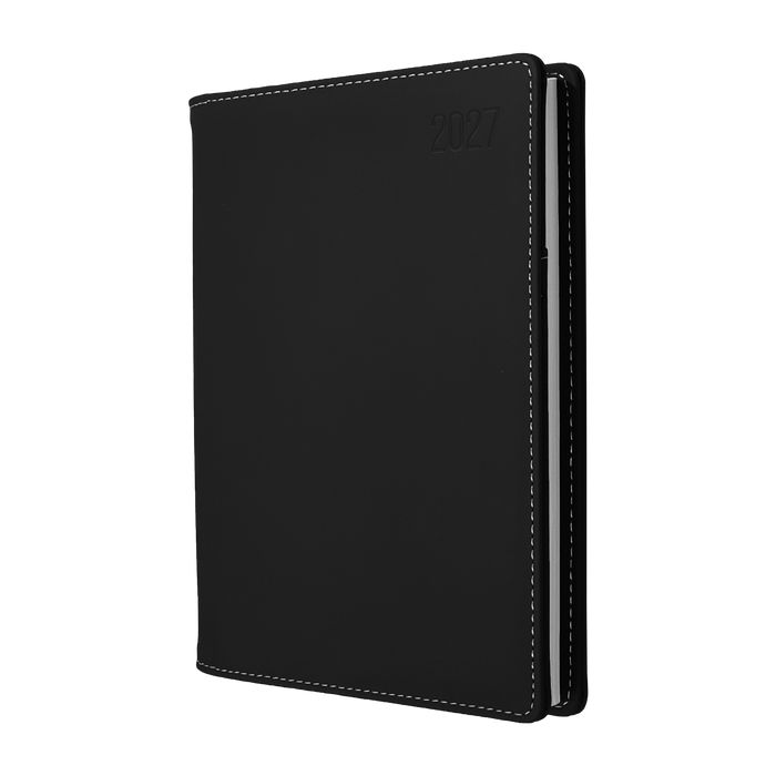 2027 Calendar Year Diary/Planner - 12 Month A5 Week to View - PU Padded Cover - Collins Associate