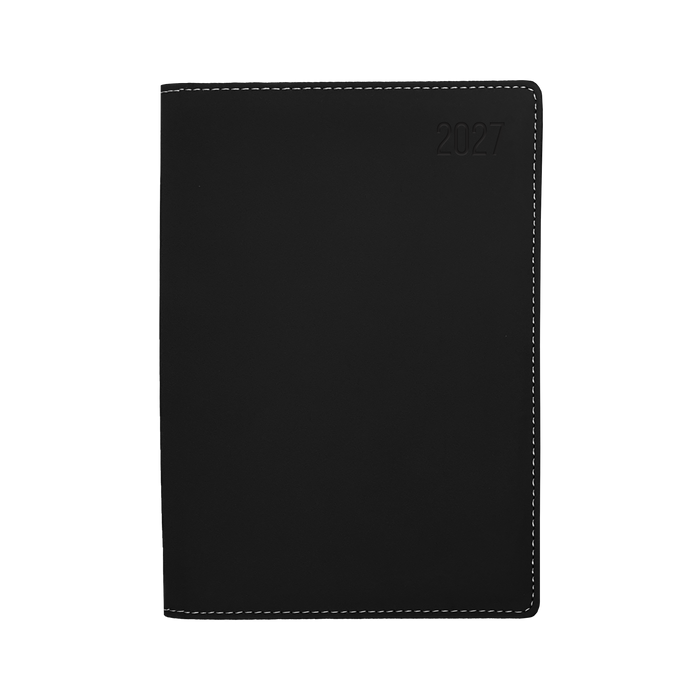 2027 Calendar Year Diary/Planner - 12 Month A5 Week to View - PU Padded Cover - Collins Associate
