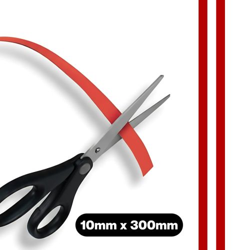 Vista Magnetic Strips 300 x 10mm Pack of 2 Red VWMS10R