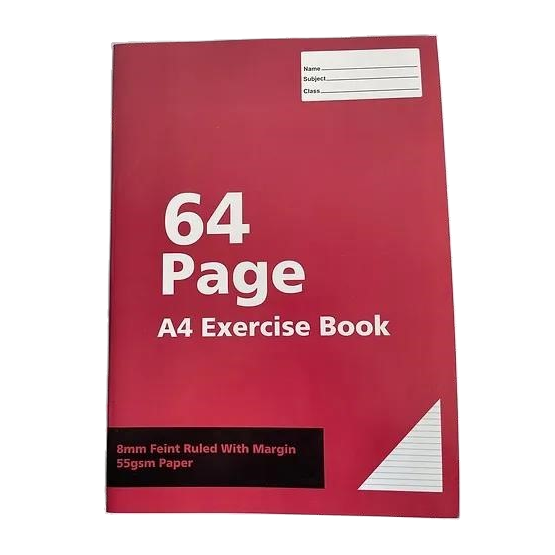 A4 Exercise Book 64 Pages