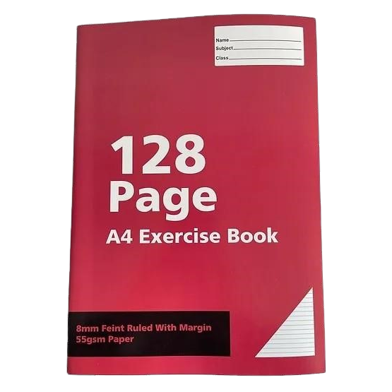 A4 Exercise Book 128 Pages