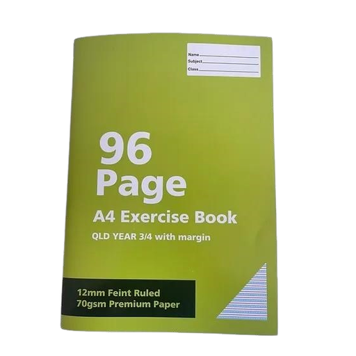 A4 70gsm Exercise Book 96 Pages