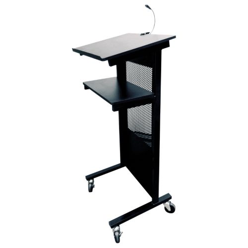 Visionchart Professional Lectern Black 545 x 450 x 1200mm