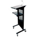 Visionchart Professional Lectern Black 545 x 450 x 1200mm