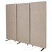 Visionchart ZIP Acoustic Screen Room Divider 3 Panel 1650 x 1830 x 28mm Sand ACP300-SA