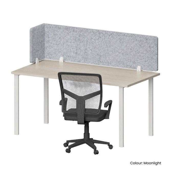 SANA Serenity Desk Screen 12mm Above Desk 1200 x 400+300mm