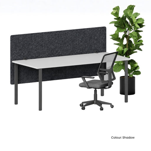 SANA Serenity Desk Screen 24mm Above and Below Desk 2400 x 600mm