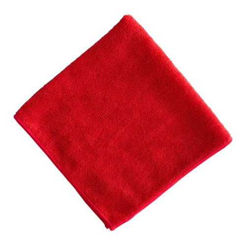 Visionchart Microfibre Cloth 400 x 400mm Pack of 10 Red VA0011-RED