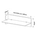 SANA Serenity Desk Screen 12mm Above and Below 1200 x 800+300mm