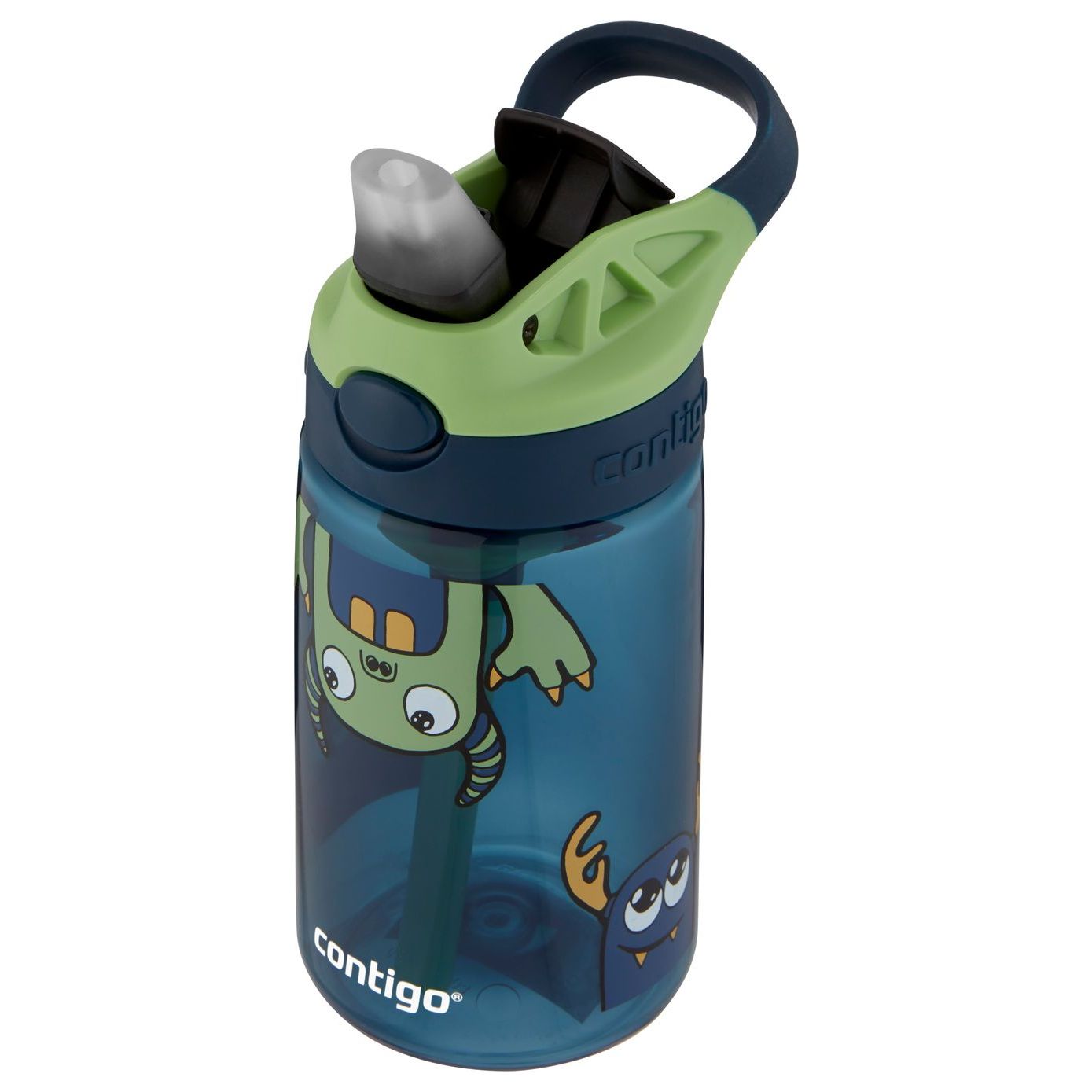 Contigo Bouteille d'eau pour enfants Aubrey avec paille et Contigo Bouteille d'eau pour enfants Aubrey avec paille et