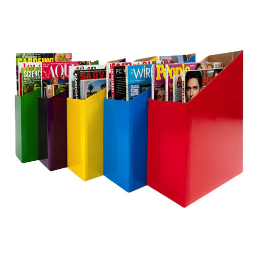 Creative Kids Magazine Box 90 x 245 x 280mm Assorted Brights E5MB