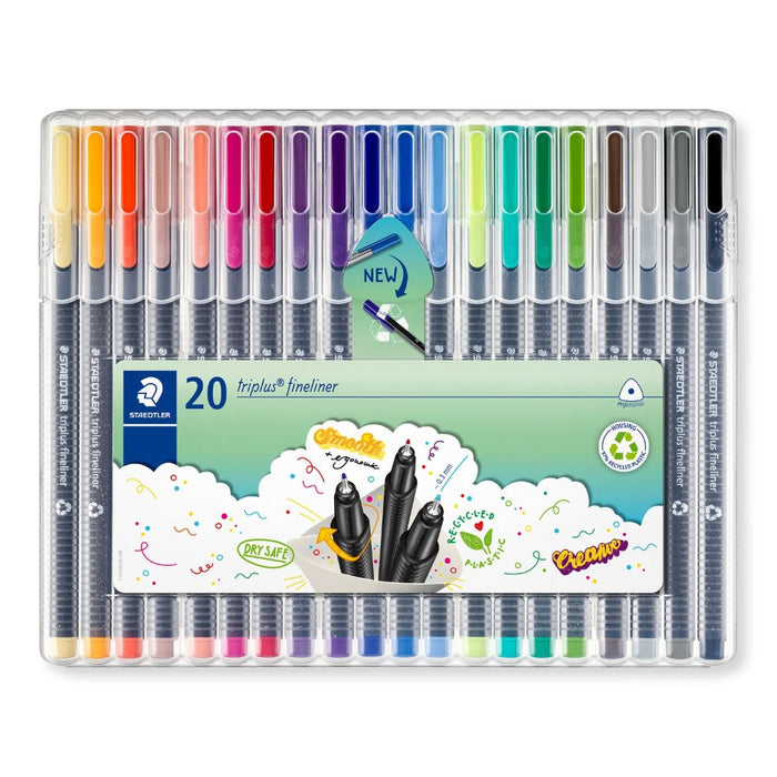 Staedtler 20 Triplus Fineliner 0.3mm Assorted Colours